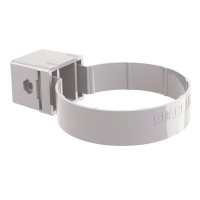 Хомут трубы Klicker Grand Line Premium, белый