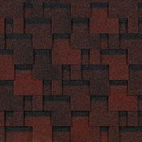 Гибкая черепица DOCKE Лабиринт, красный