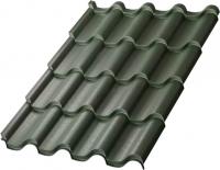 Металлочерепица МП Монтерроса, бутылочно-зеленый