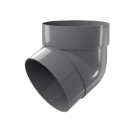 Колено трубы 67 Grand Line Классика, графит