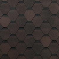 Гибкая черепица SHINGLAS Оптима, коричневый