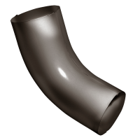 Колено трубы 60 Grand Line, шоколадно-коричневый