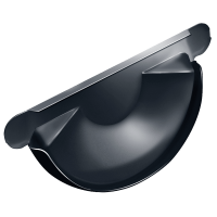 Заглушка желоба Grand Line, графитовый серый