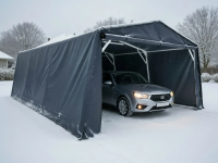 Каркасно тентовый гараж 6х4