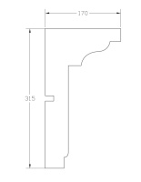 Карниз ForPRO К-170x315