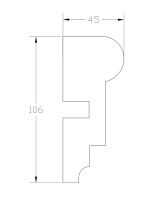 Наличник ForPRO Н-45x106