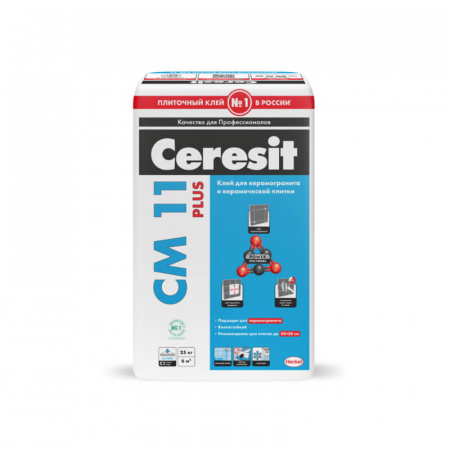 Клей для плитки Ceresit CM 11, 25кг