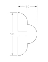 Молдинг ForPRO М-40x90