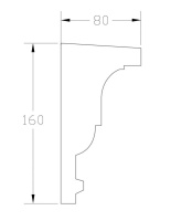 Подоконник ForPRO П-80x160(2)