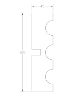 Наличник ForPRO Н-45x165