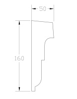 Подоконник ForPRO П-50x160
