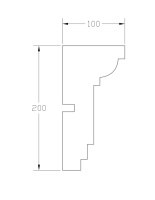 Карниз ForPRO К-100x200