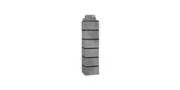 Наружный угол FINEBER Кирпич клинкерный 3D, бежево-серый