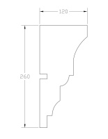 Карниз ForPRO К-120x260