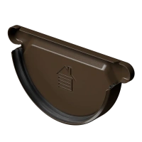 Заглушка желоба DOCKE STAL PREMIUM, каштан