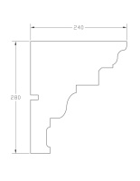 Карниз ForPRO К-240x280