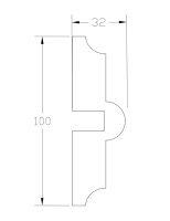 Наличник ForPRO Н-32x100