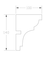Карниз ForPRO К-100x140