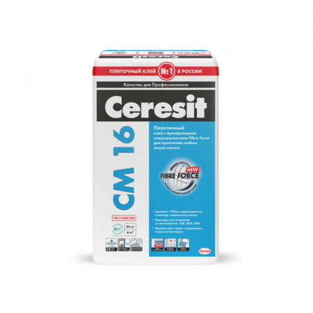Клей для плитки Ceresit CM 16, 25кг
